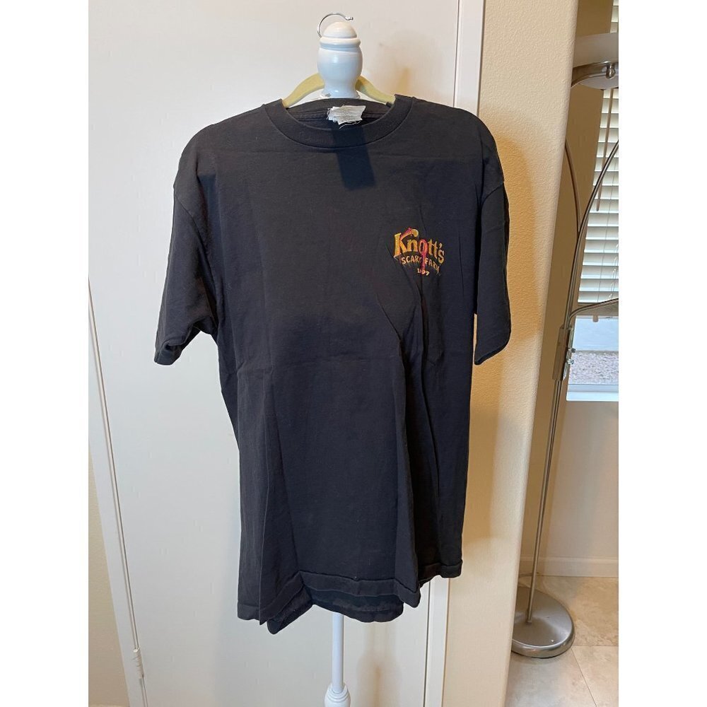 Knott’s Scary Farm Mens T Shirt Black Size XL Vintage 1997 Halloween Haunt USA - Picture 14 of 15